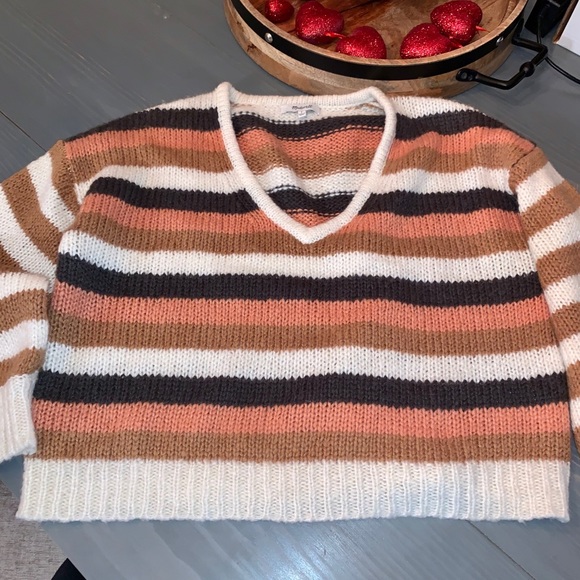 NWOT Madewell colorblock sweater in size small - Picture 2 of 5